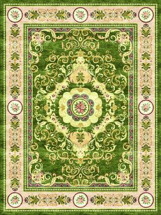 Aubusson Hand-Tufted Rug Collection rug 1005V high-resolution preview