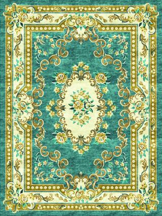 Aubusson Hand-Tufted Rug Collection rug 1082V high-resolution preview
