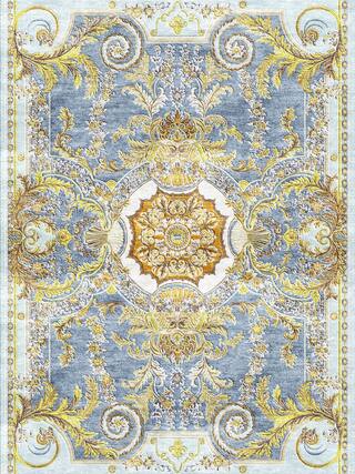 Aubusson Hand-Tufted Rug Collection rug 1106BL high-resolution preview