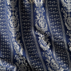 Chateau Stripes Night Blue Silver