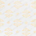 Medallion Geometric Coordinated Antique White Gold