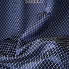 Medici Geometric Night Blue Silver